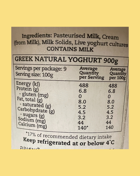 Yoghurt Procal Authentic Greek Yoghurt 900G