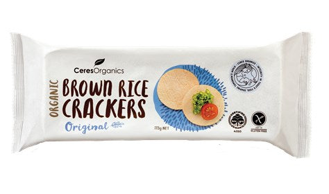 Ceres Organic Brown Rice Crackers Original 115g