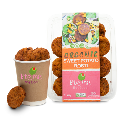 Organic Sweet Potato Rostis Bite Me Fine Foods
