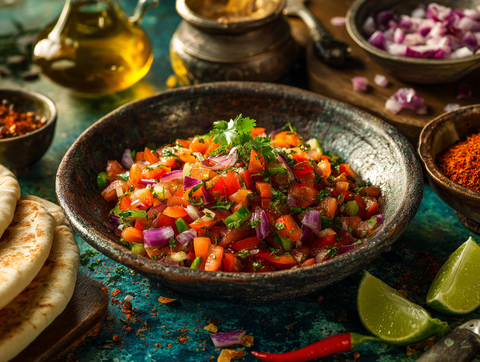 🥒 How to Make Indian Kachumber Salad