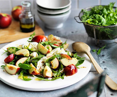 Charred Zucchini White Nectarine & Rocket Salad