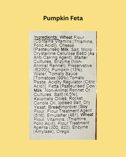 Pizza Vegetarian Pumpkin & Feta