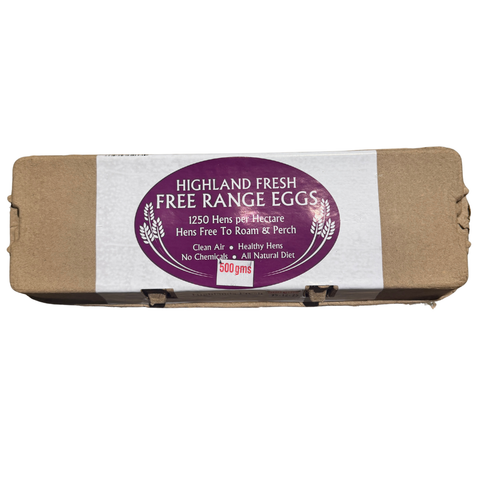 Egg Real Free Range 500G Dozen - Farmer Bill and Rod Pope (Highland Fresh)