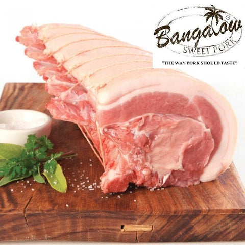 Pork Loin Cutlet Rack 1.24-1.5Kg - Bangalow NSW 3TIP