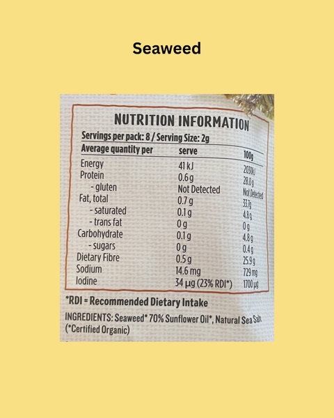 Ceres Organics Seaweed Original Multipack 8x2g Each