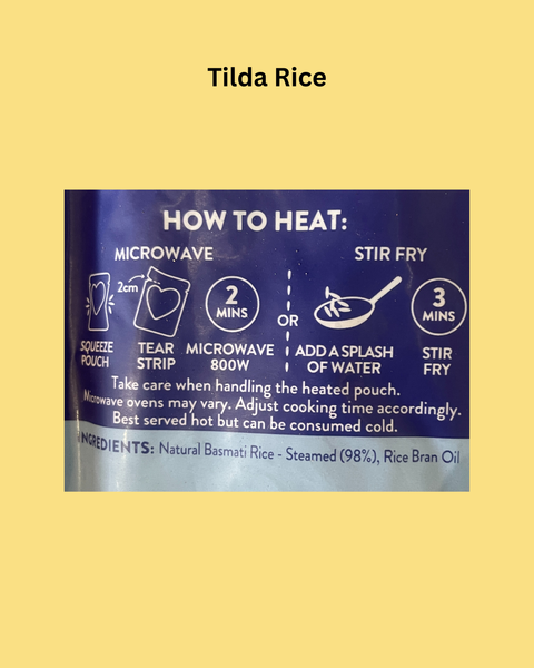 Tilda Pure Basmati Rice 250g