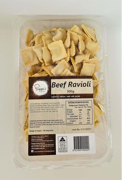 Baby Ravioli Beef 500g
