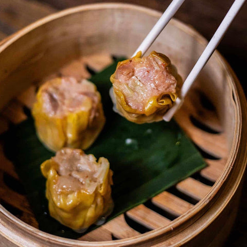 Chicken, Abalone, Truffle & Warrigal Greens Siu Mai