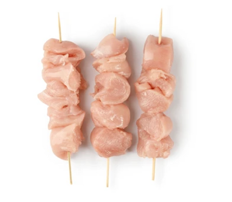 Chicken Breast Skewers 8 X 60G - Plain