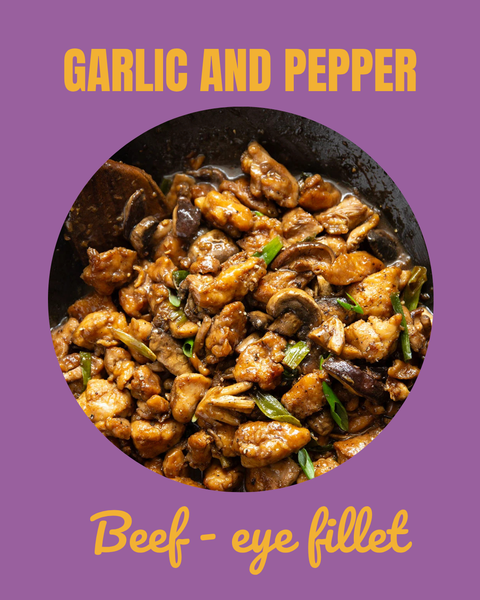 Garlic and Pepper Eye Fillet