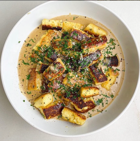 Potato Gnocchi with Porcini Mushroom Sauce
