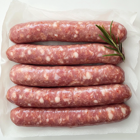 Italian thin Pastured Pork Sausages 500g