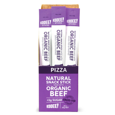KOOEE STICKS ORGANIC BEEF PIZZA 25G