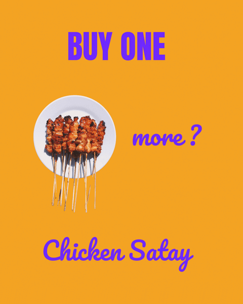 Chicken Satay Sticks with Marinade and Traditional Peanut Sauce