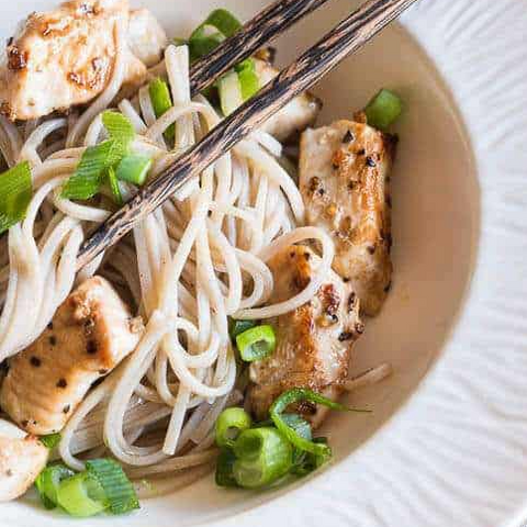 Lemongrass Chicken with Soba Noodles