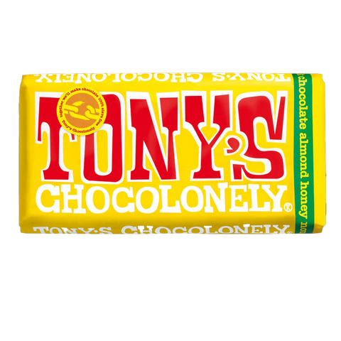 Tony's Chocolonely Milk Chocolate Honey Almond Nougat 180g