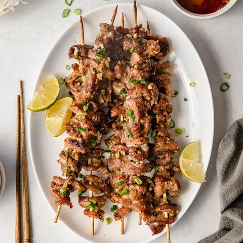 Vietnamese Pork Belly Skewers