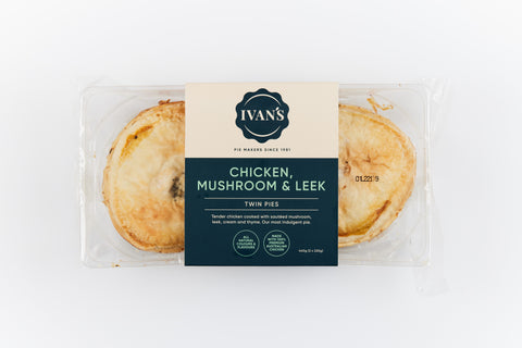 Pies Chicken Mushroom and Leek 2 Pack