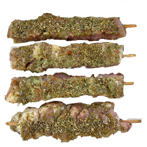 Chicken Breast Skewers 8 X 60G - Greek Lemon And Oregano Marinade