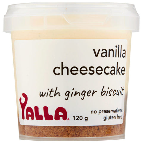 Yalla Vanilla Cheesecake & Ginger Biscuit