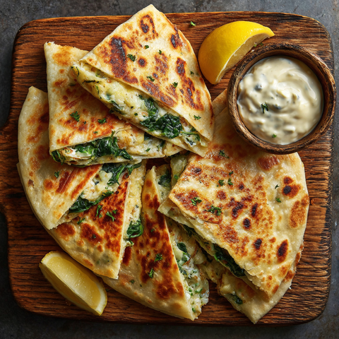 Gozleme - Spinach and cheese