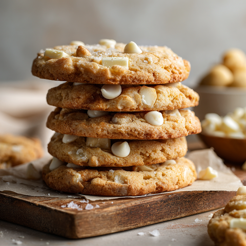 Cookie Dough 500g Salted White Chocolate and Macadamia