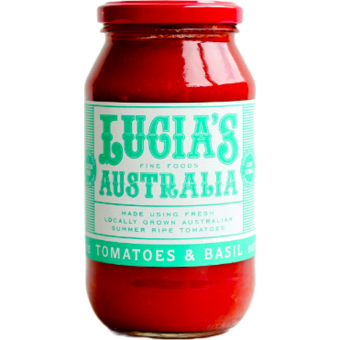 Lucia's Tomatoes & Basil Sauce 500g