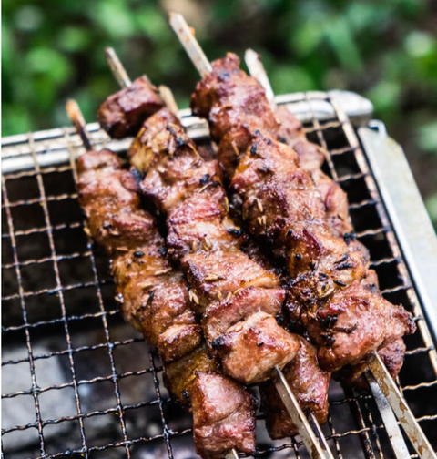 Xinjiang Beef Rump Cap - 6 x Cocktail Skewers